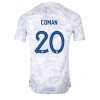 Herren Fußballbekleidung Frankreich Kingsley Coman #20 Auswärtstrikot WM 2022 Kurzarm
